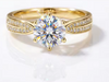 7.8 Carat Moissanite 16x8.75mm Old Mine oval Cut 14K Solid White Gold Solitaire Donut Band 1.8-3.2mm for Woman