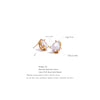 CZ Drop Stud Earrings